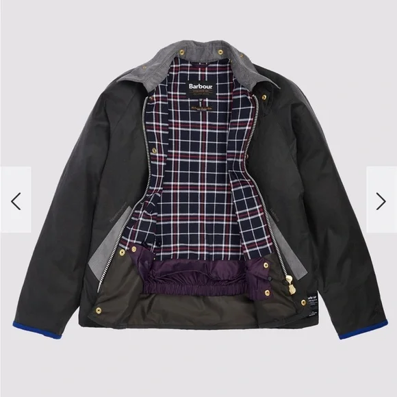 NWT BARBOUR X FLOWER MOUNTAIN Jacket in Dark grey - Picture 5 of 14